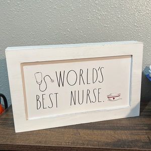 Rae Dunn “World’s Best Nurse” Plaque